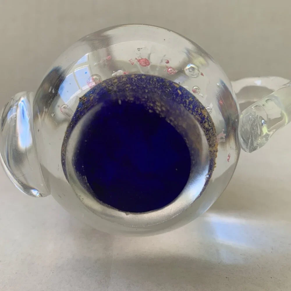 Teapod Paperweight Glass Dynasty Gallery Heirloom 4x3